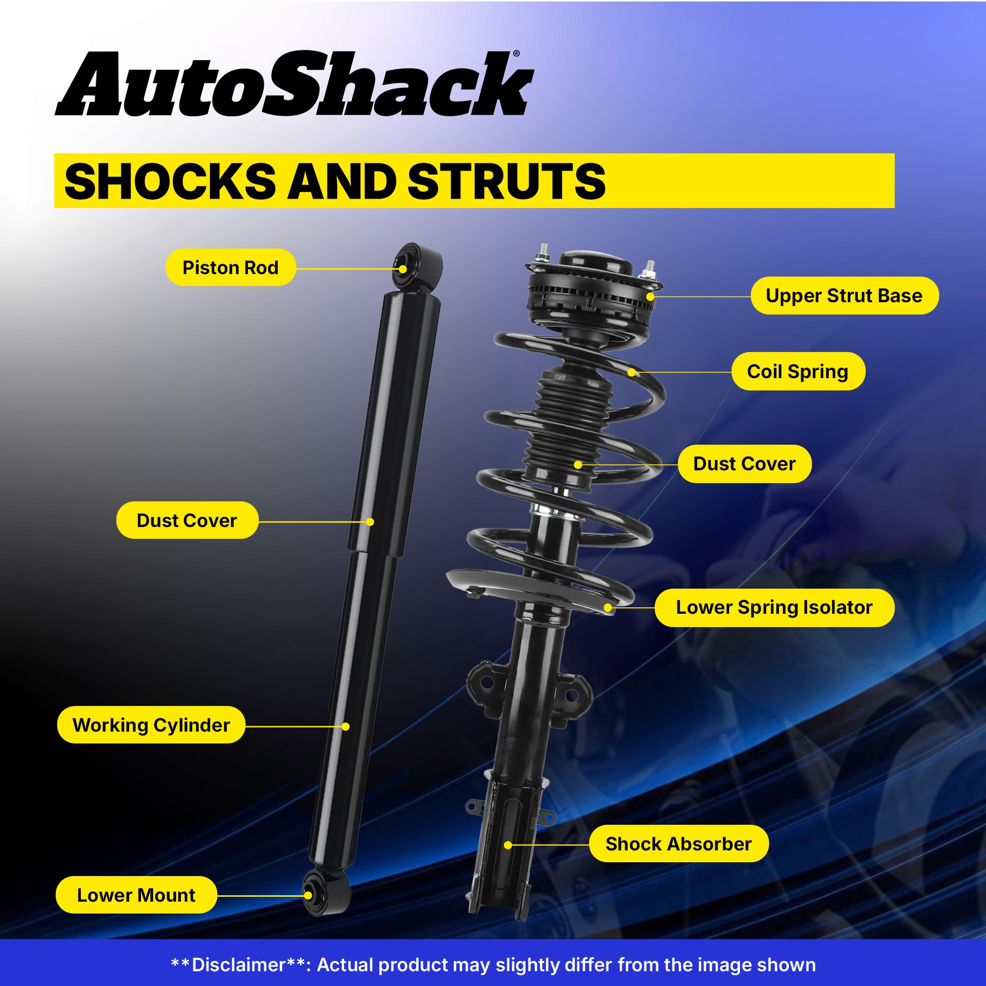 Auto Shack CST100398KS6602PR Front Strut Assembly Rear Shock Absorber
